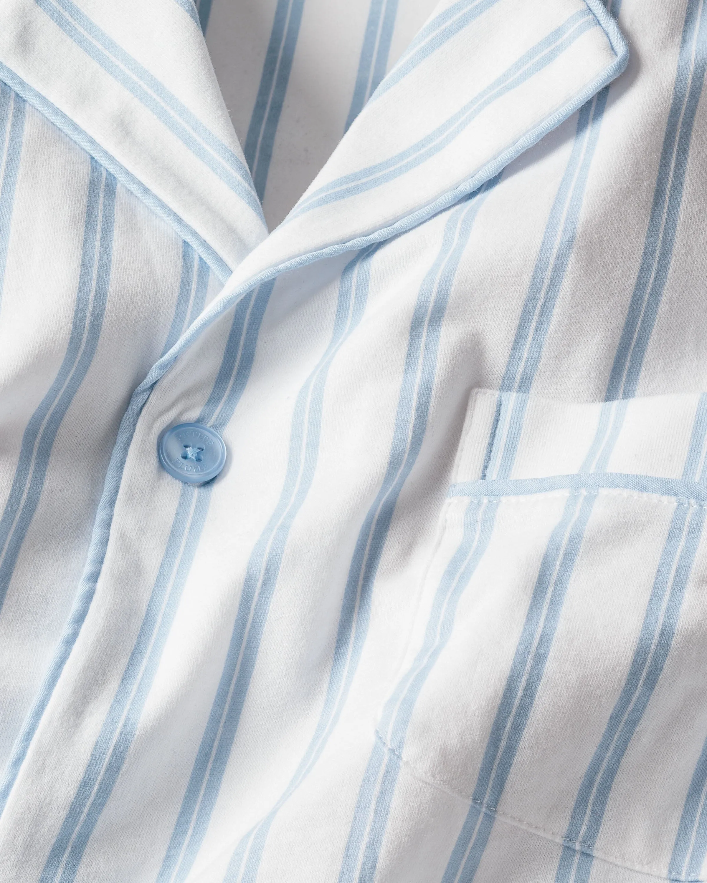 Men's Pima Pajama Set | Periwinkle Stripe