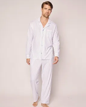 Men's Pima Pajama Set | Periwinkle Stripe