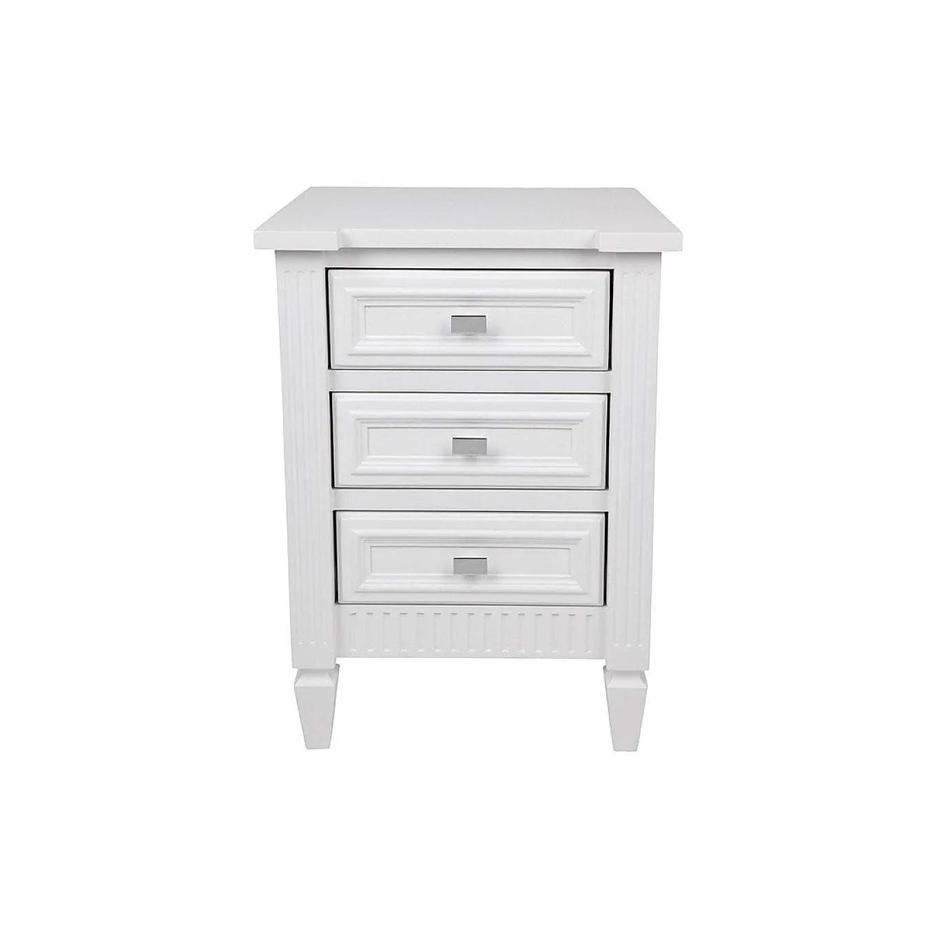 Miami Bedside Table - Small White