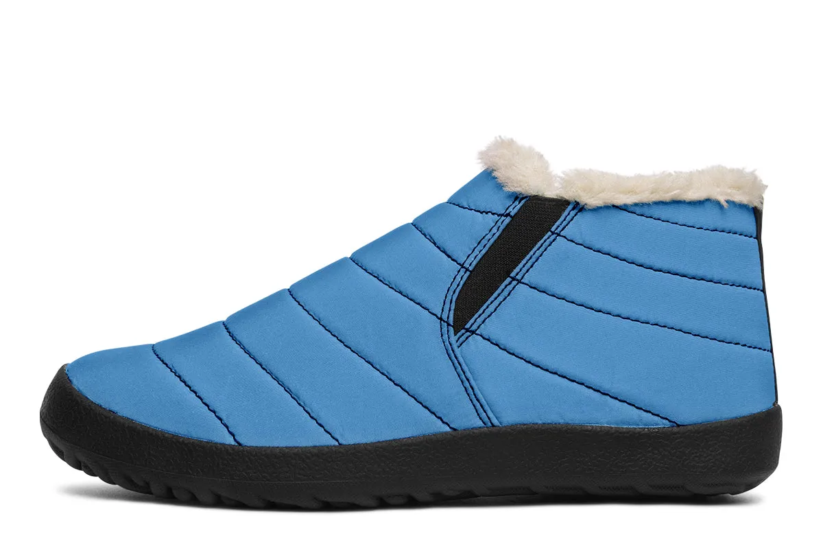 Ocean Wave Winter Sneakers - Warm & Easy Slip-On Shoes Lined with Vegan Wool with Anti-Slip Soles