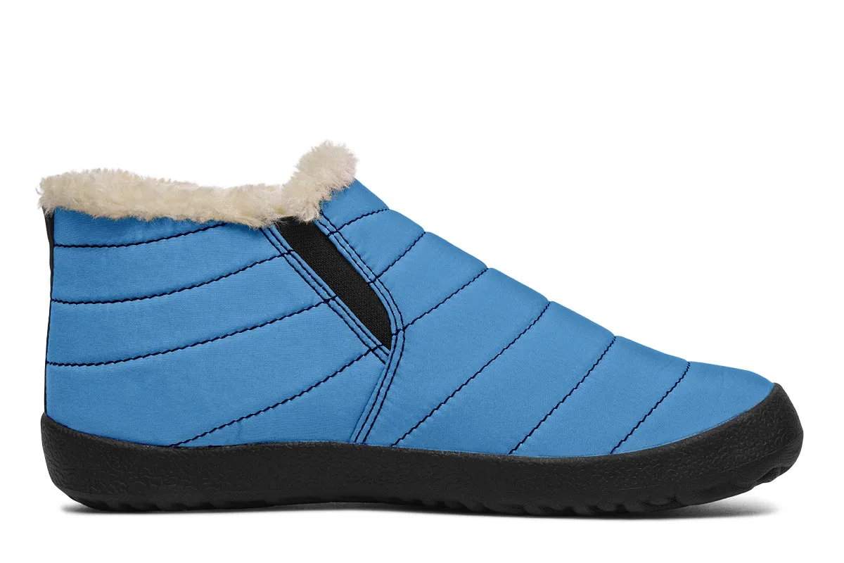 Ocean Wave Winter Sneakers - Warm & Easy Slip-On Shoes Lined with Vegan Wool with Anti-Slip Soles