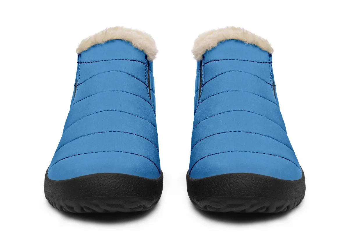 Ocean Wave Winter Sneakers - Warm & Easy Slip-On Shoes Lined with Vegan Wool with Anti-Slip Soles