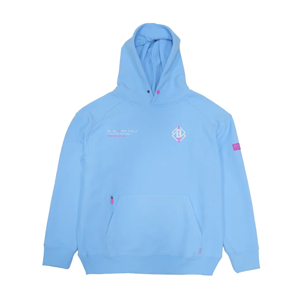 Off-Field Waffle Performance Hoodie - Cotton Candy Blue