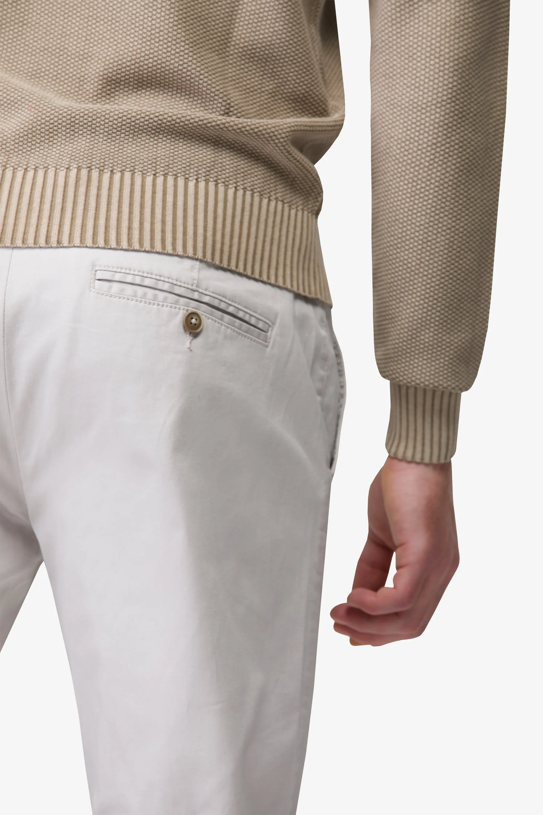 Pantalone chino gesso