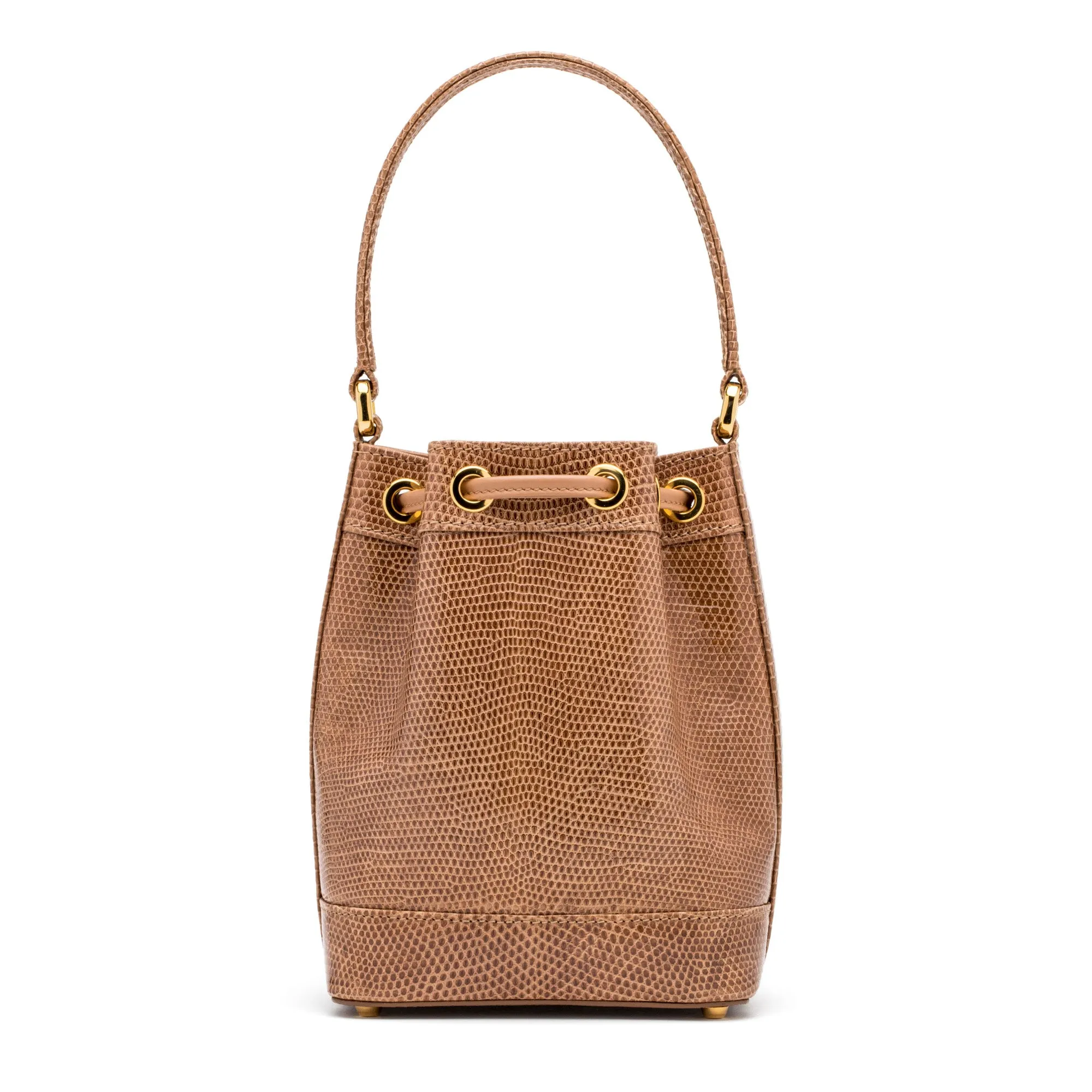 Petite Isla Tote in Beige  Lizard