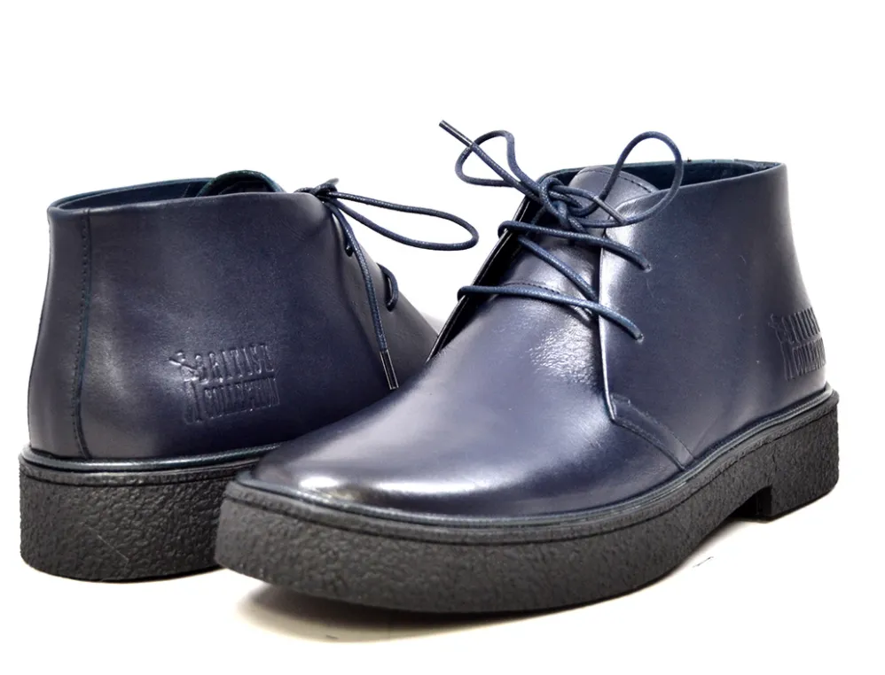 Playboy Chukka Boot Leather | Dual Fit Technology | Textured Rubber Sole