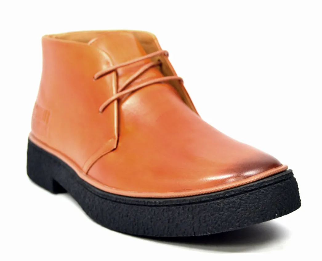 Playboy Chukka Boot Leather | Dual Fit Technology | Textured Rubber Sole