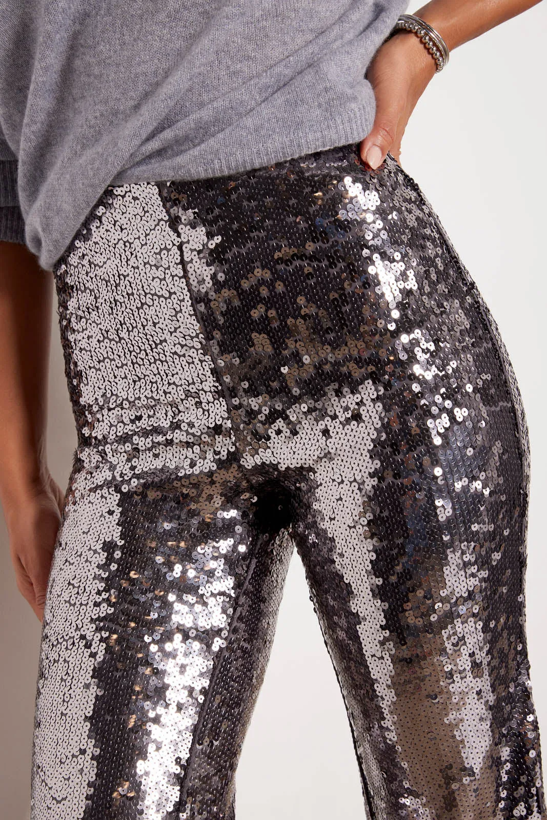 Sequin Wide Leg Pant