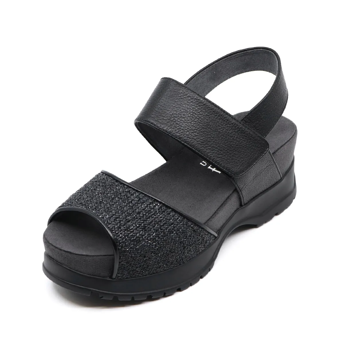 Shika Black Ultra Support Sport Sandals