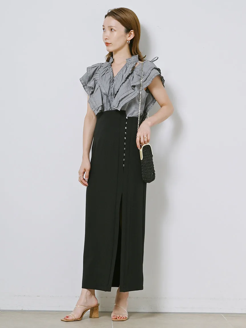 Sustainable High Slit Max Skirt