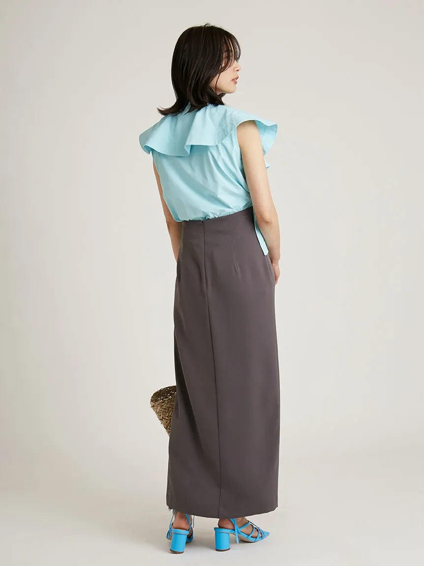 Sustainable High Slit Max Skirt