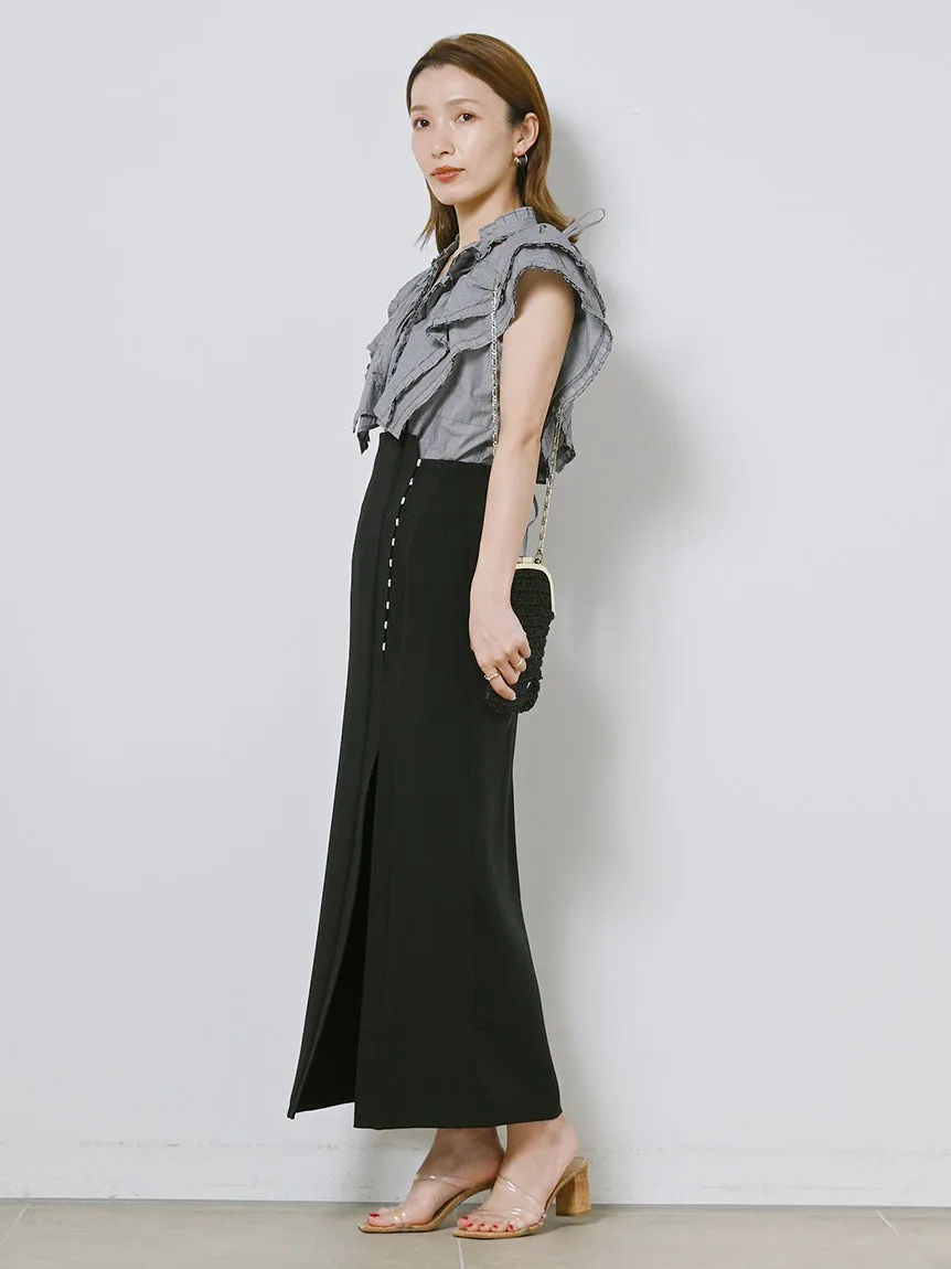 Sustainable High Slit Max Skirt