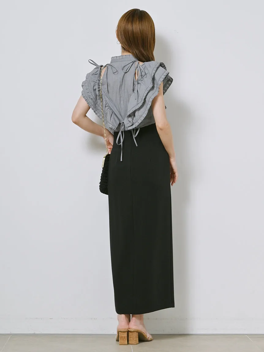 Sustainable High Slit Max Skirt