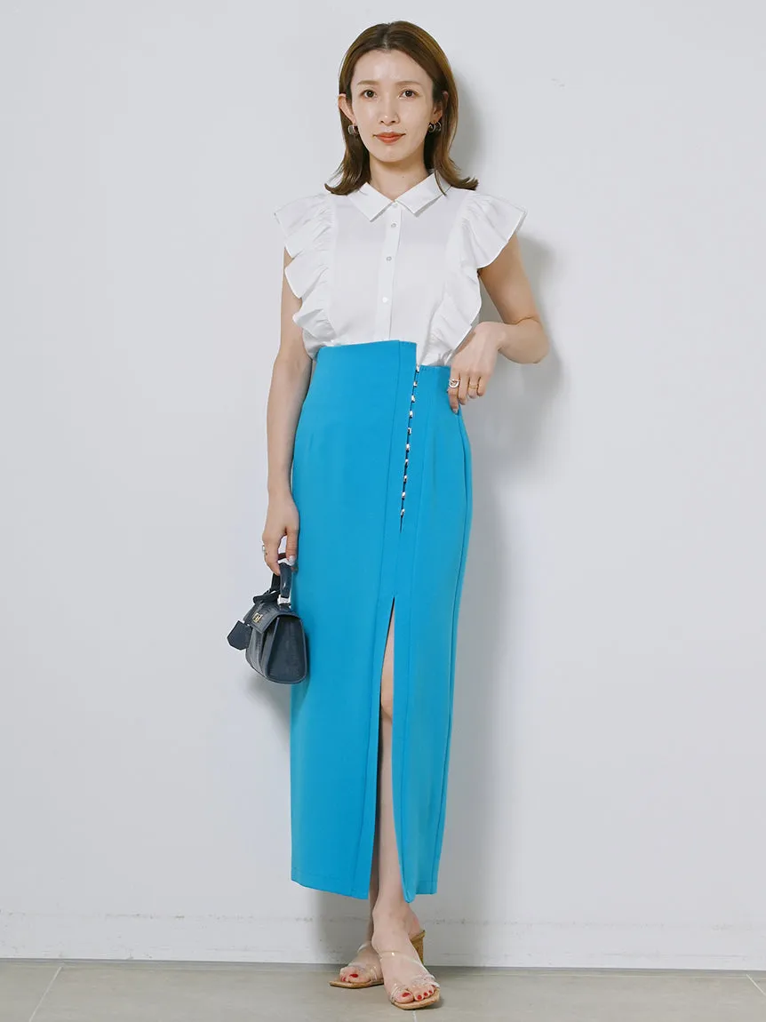 Sustainable High Slit Max Skirt