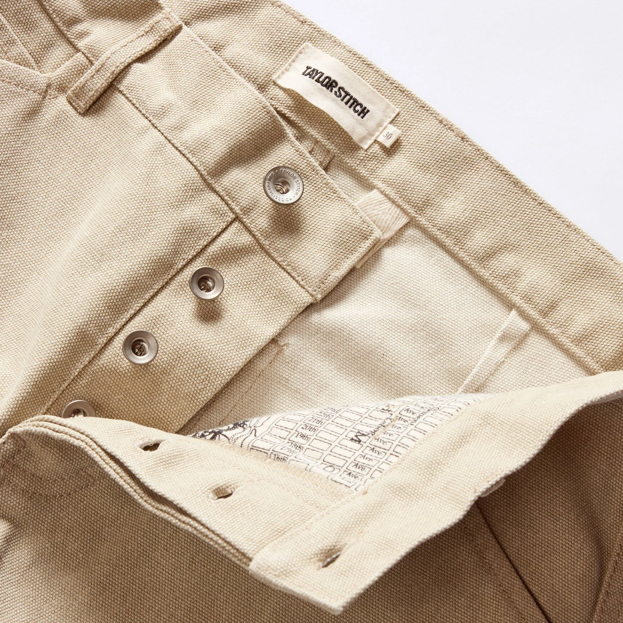 The Camp Pant in Light Khaki Chipped Canvas