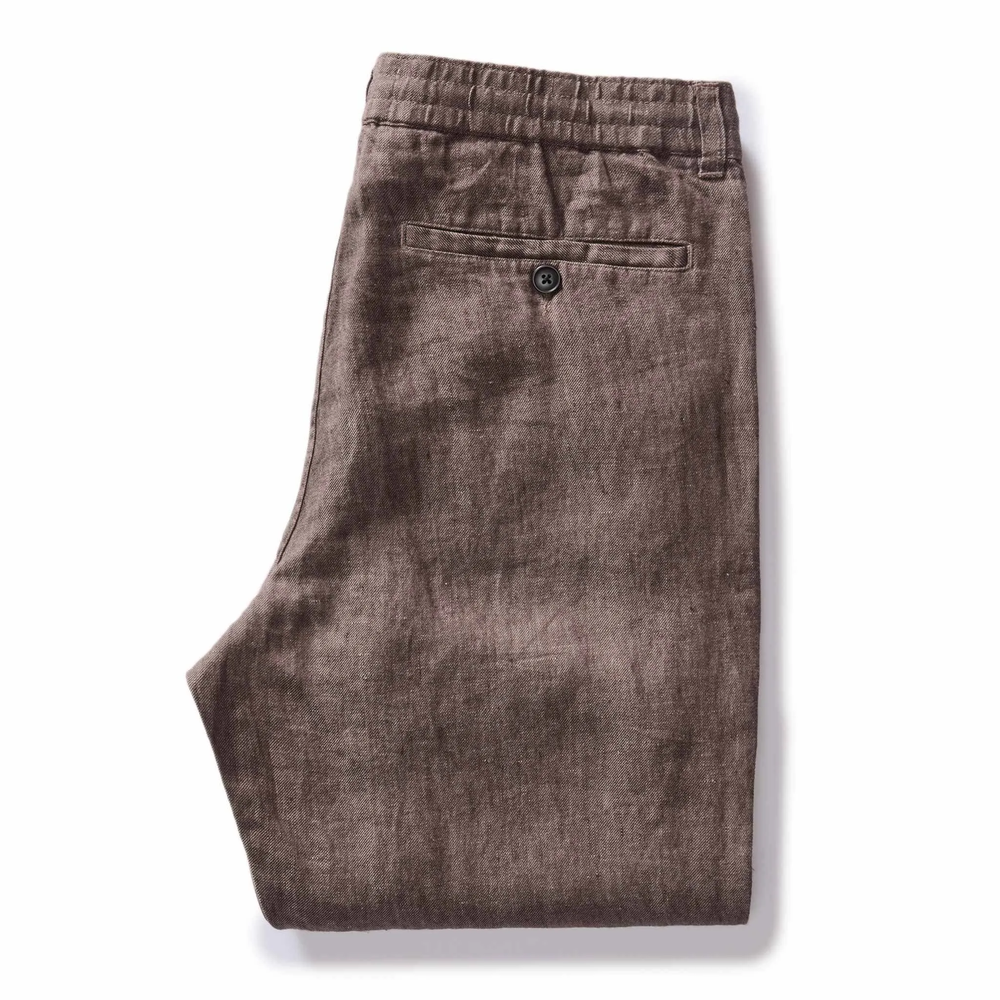 The Easy Pant in Cocoa Linen