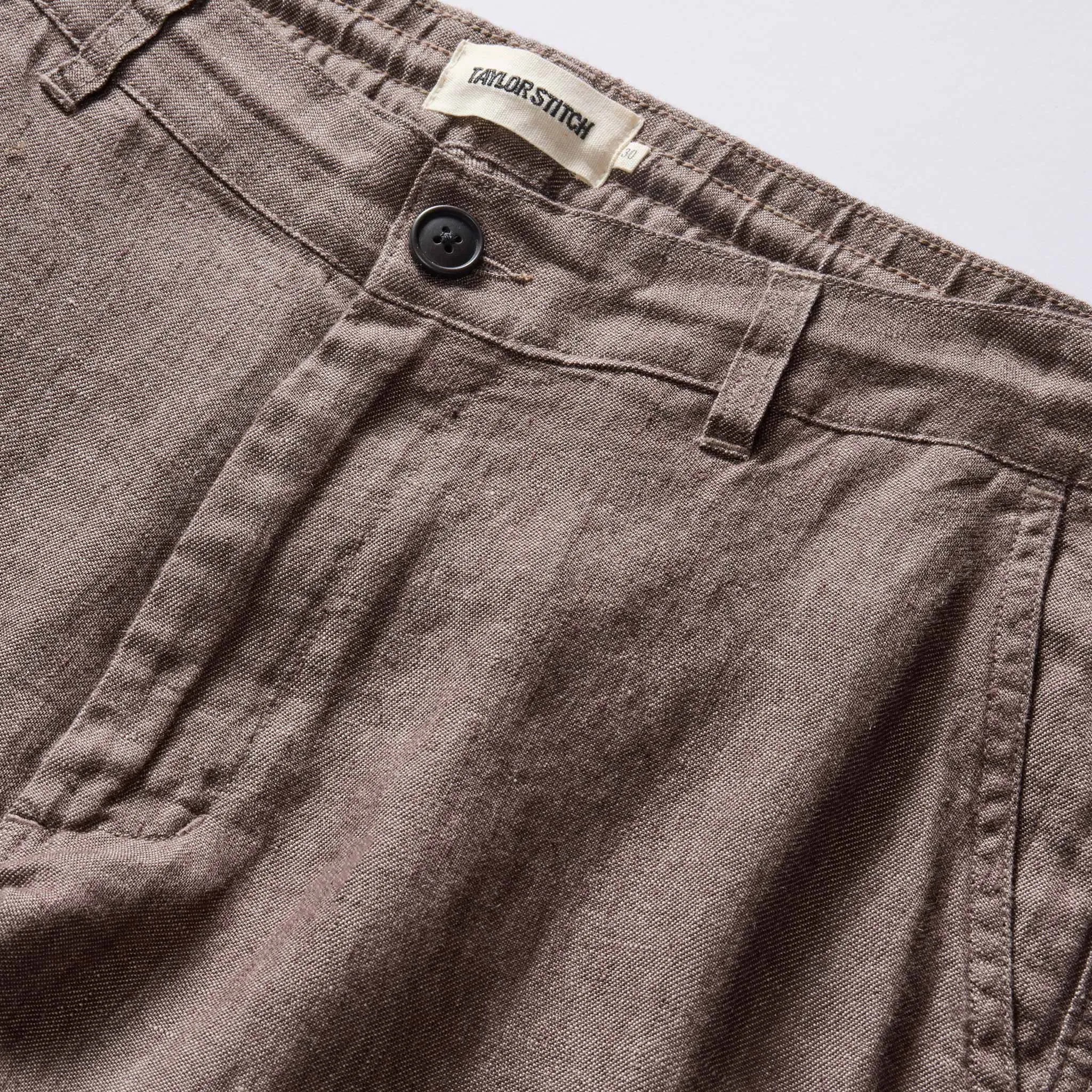 The Easy Pant in Cocoa Linen