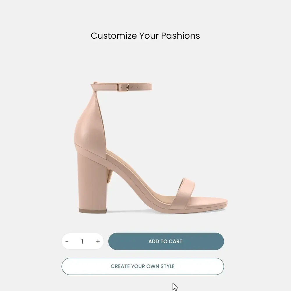 The Pashionista - Taupe Blush Satin   Block Heel Kit 4 Taupe Blush - FINAL SALE