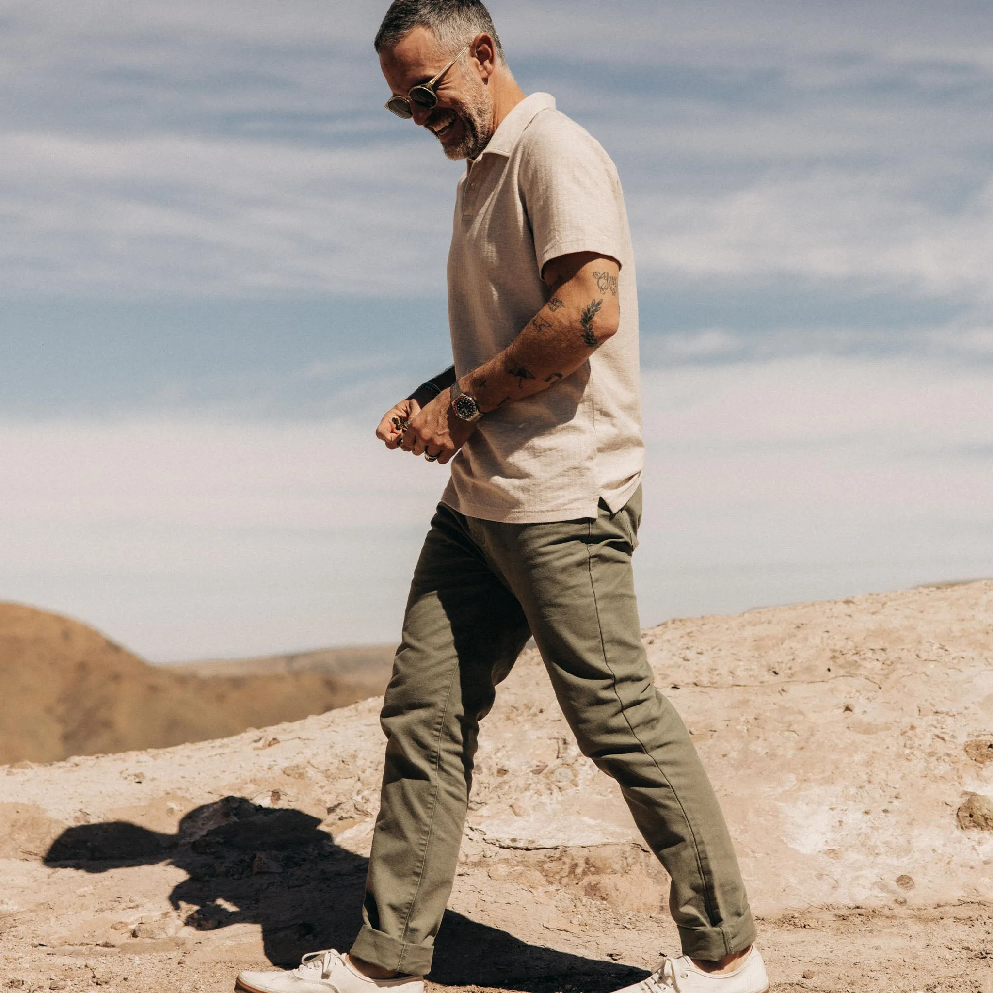 The Slim All Day Pant in Arid Eucalyptus Canvas