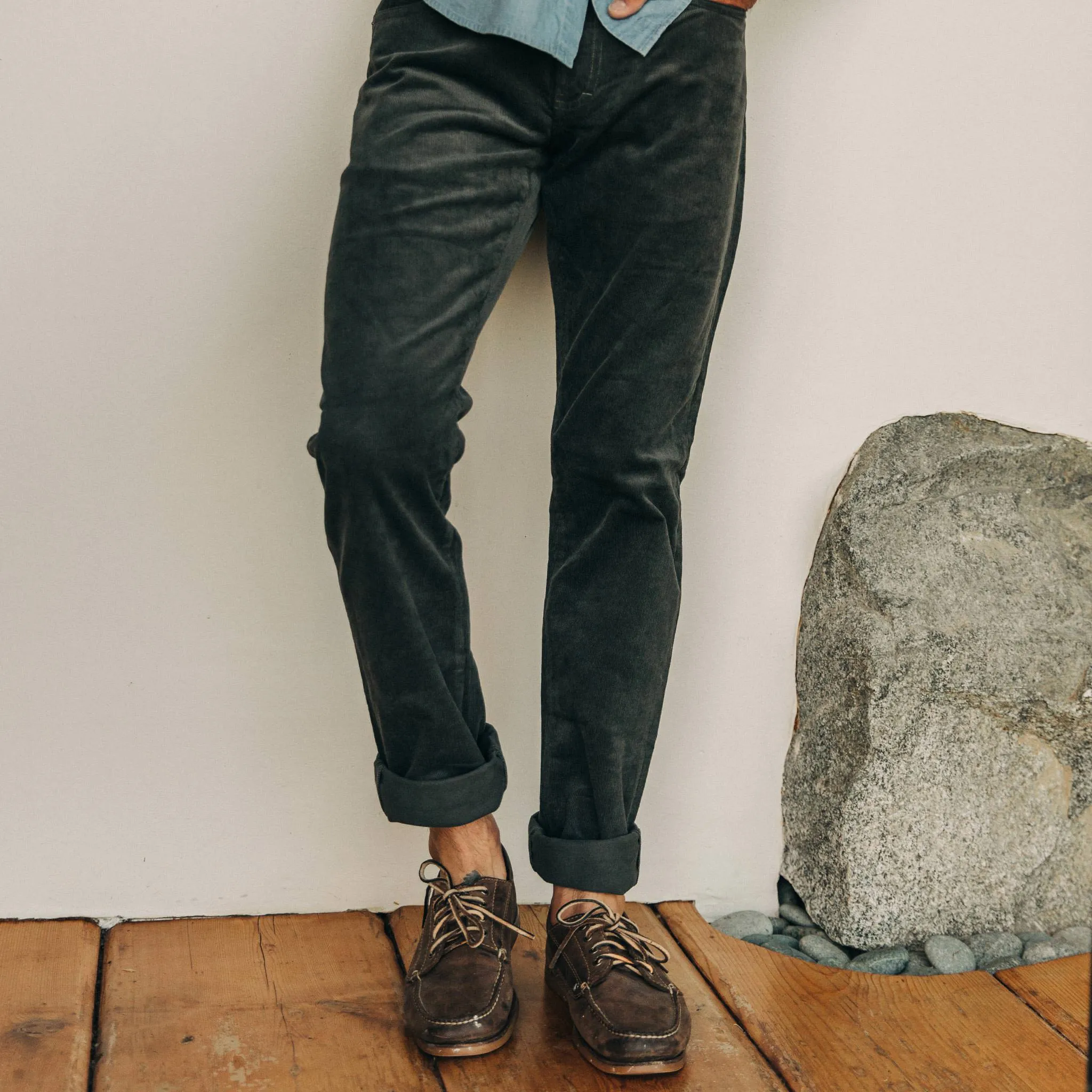 The Slim All Day Pant in Coal Cord