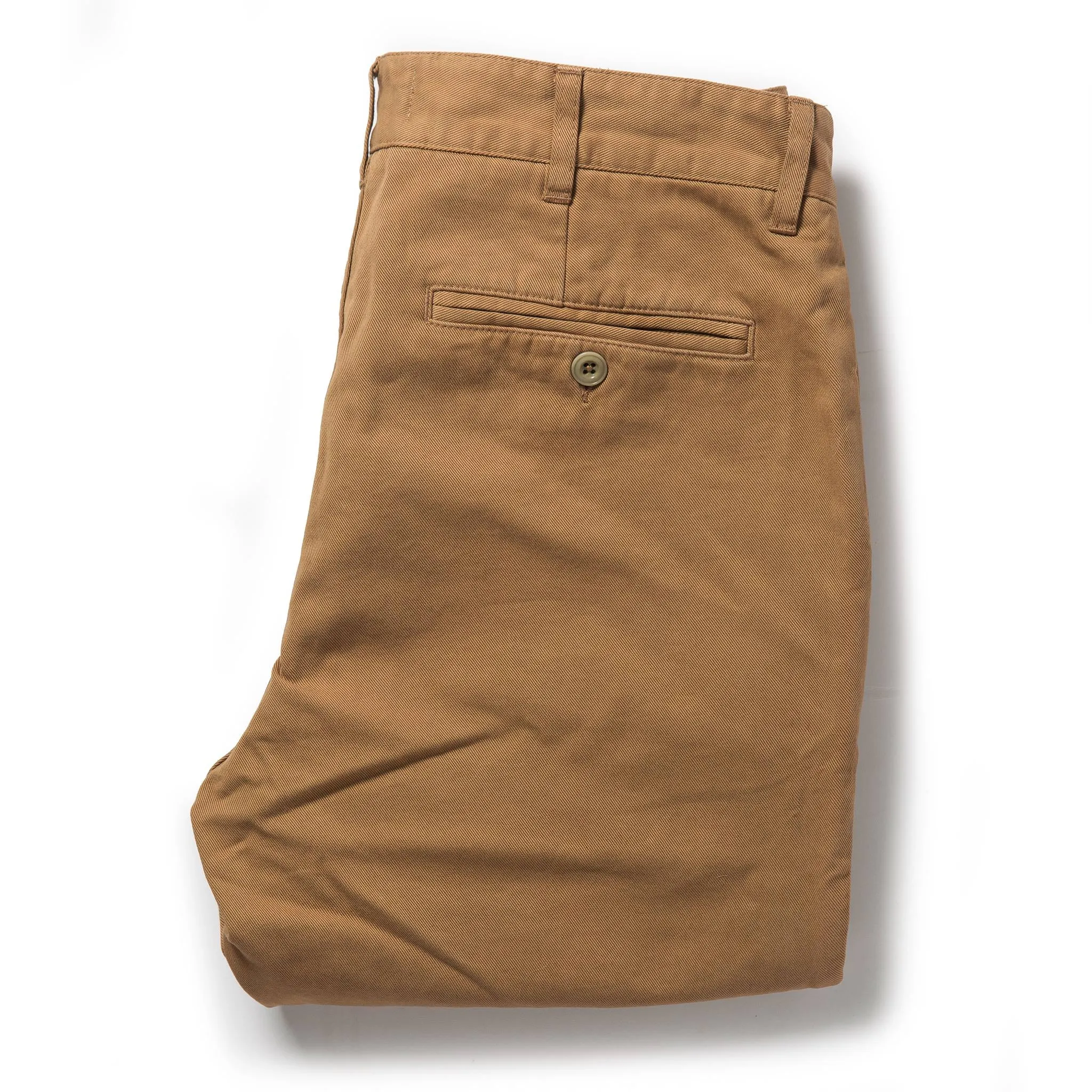 The Slim Foundation Pant in Organic British Khaki