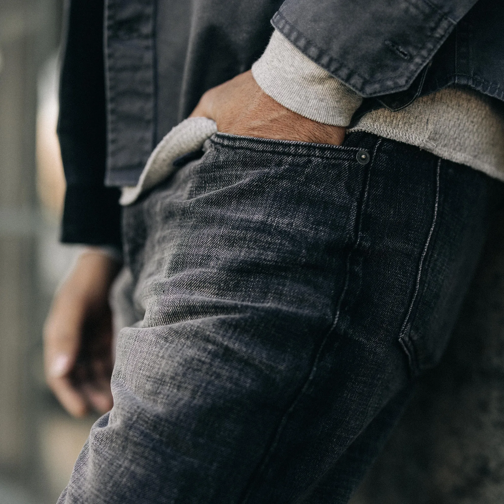 The Slim Jean in Black 3-Month Wash Selvage