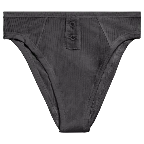 Whipped French Cut Brief in Graphite