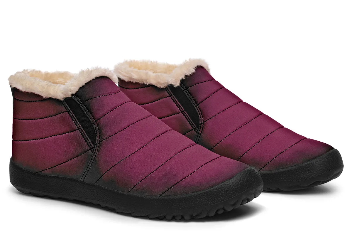 Wicked Berry Winter Sneakers - Warm & Easy Slip-On Shoes Lined with Vegan Wool with Anti-Slip Soles