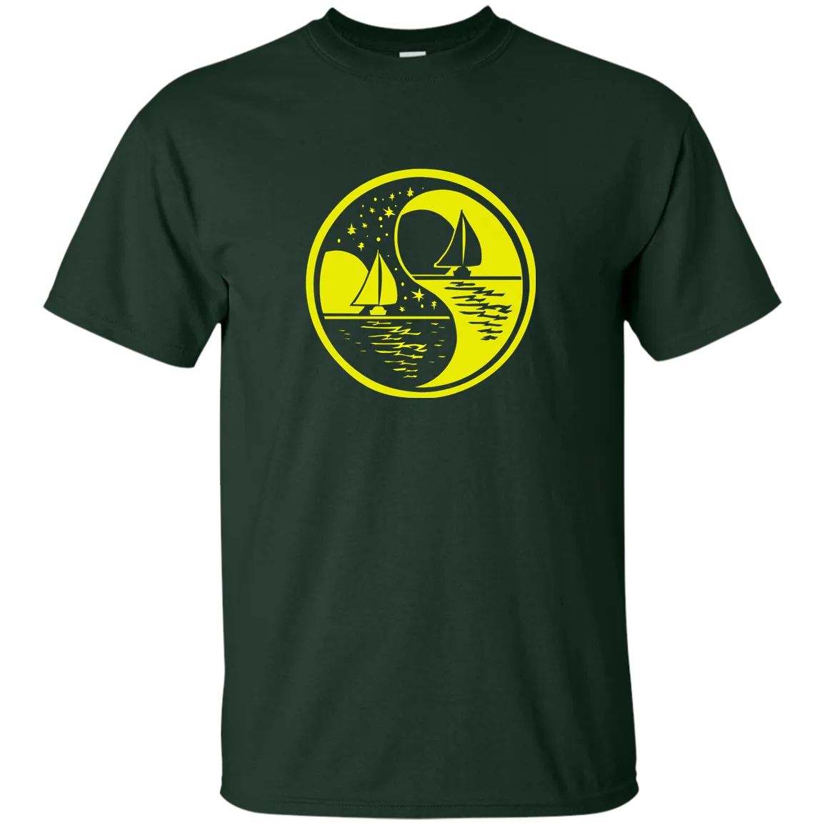 Yin Yang (yellow) G200 Gildan Ultra Cotton T-Shirt